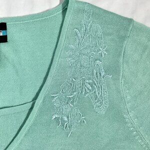 Requirents Sz XL Mint Green Lighweight Knit Shirt